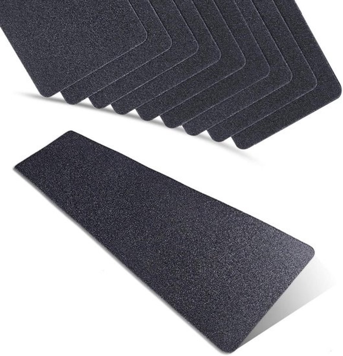 Antislipstrip - 15 cm x 60 cm - zelfklevend - 10 stuks - Voor veilige traptreden