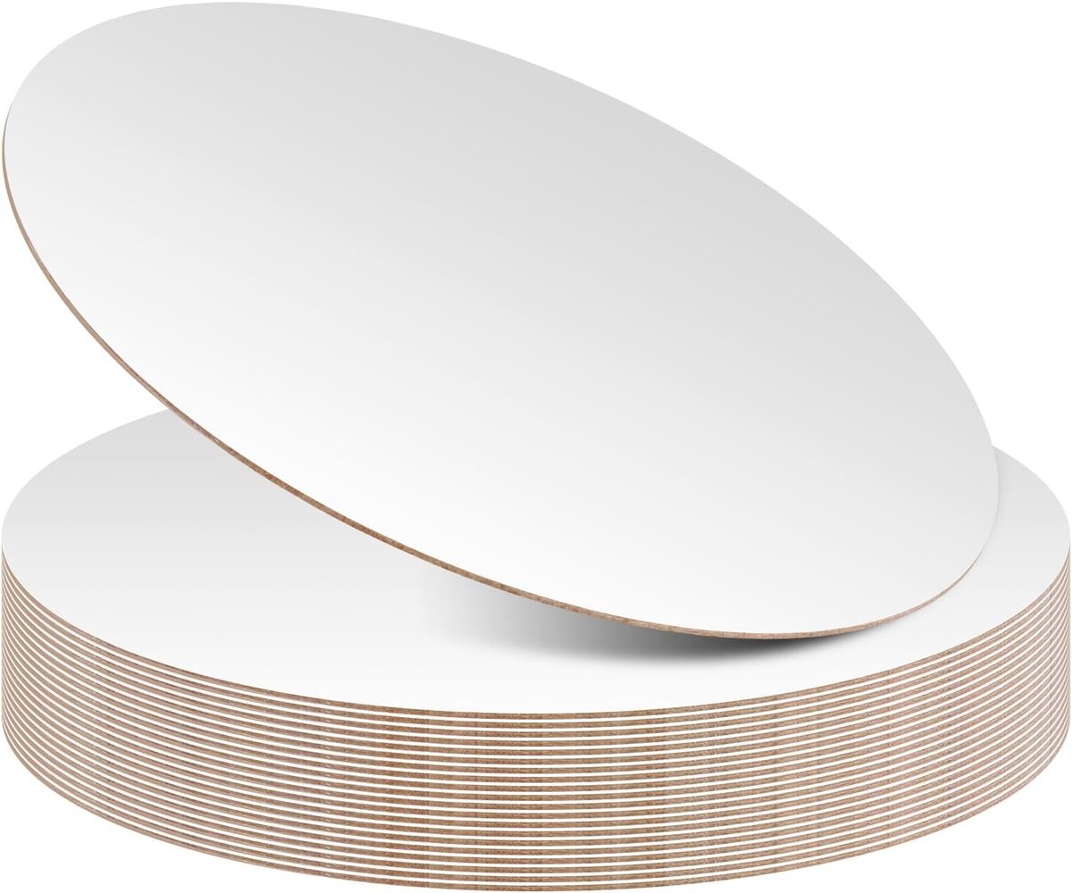 20 stuks, 30 cm, rond, zilver, taartonderlegger, karton, ronde taartplaat, herbruikbare taartplaat, taartonderplaten, taartbodem voor taarttransport