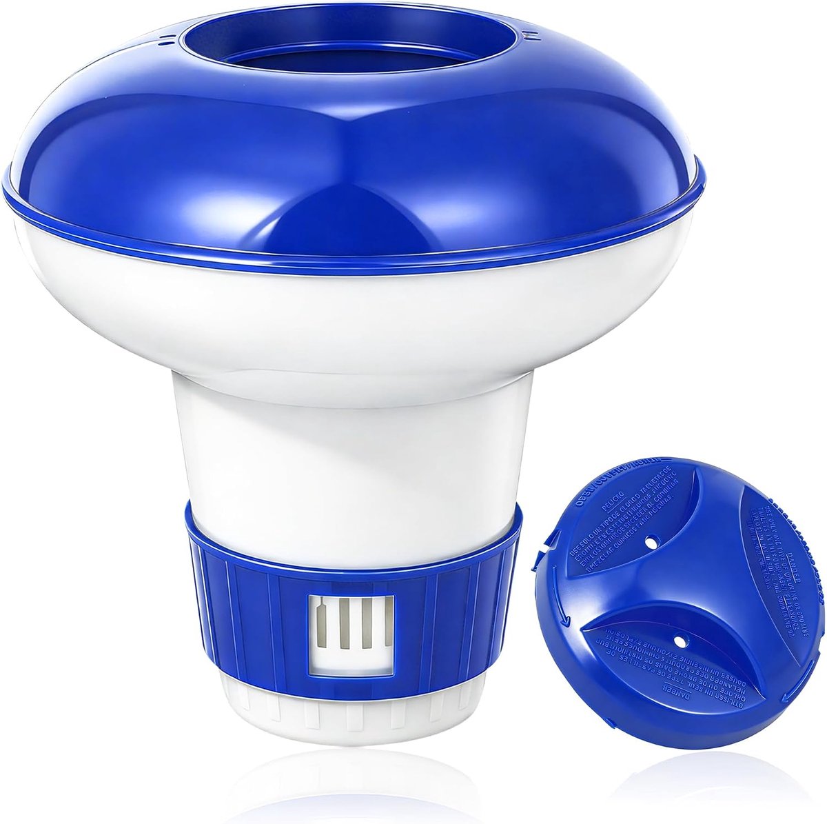 Doseerder, drijvende chloordispenser voor zwembad, chloordispenser voor zwembad, chemische dispenser voor zwembad, spa buiten de badkuip
