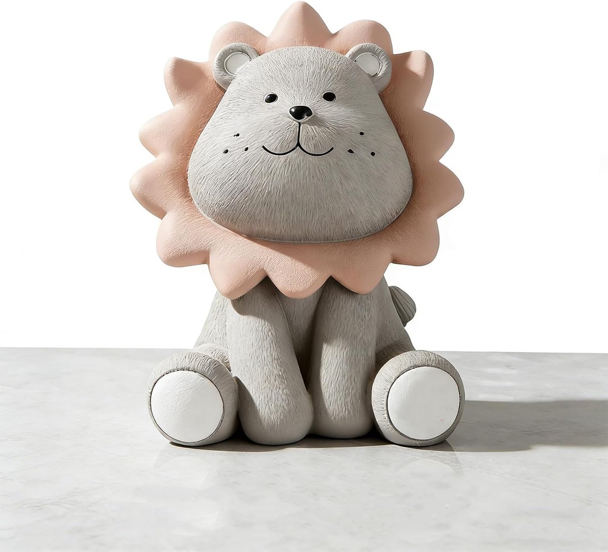 Spaarpot van onbreekbare hars, decoratieve portemonnee voor kinderen en volwassenen, cadeau-idee voor verjaardag jubileum (grijs)