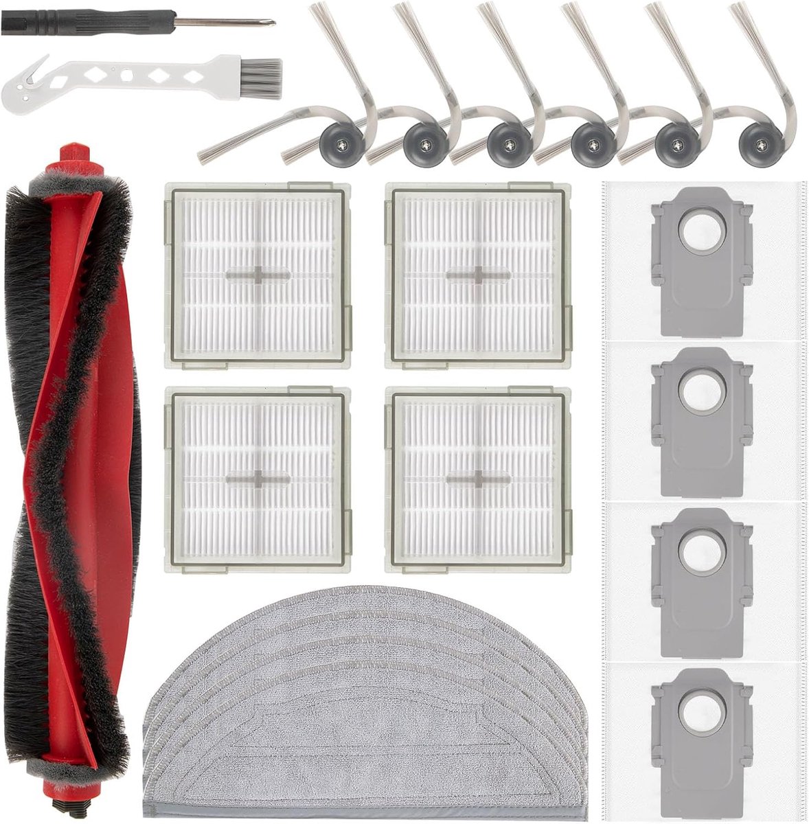 21-delige accessoiresset voor Roborock Q10 S5+ robotstofzuiger