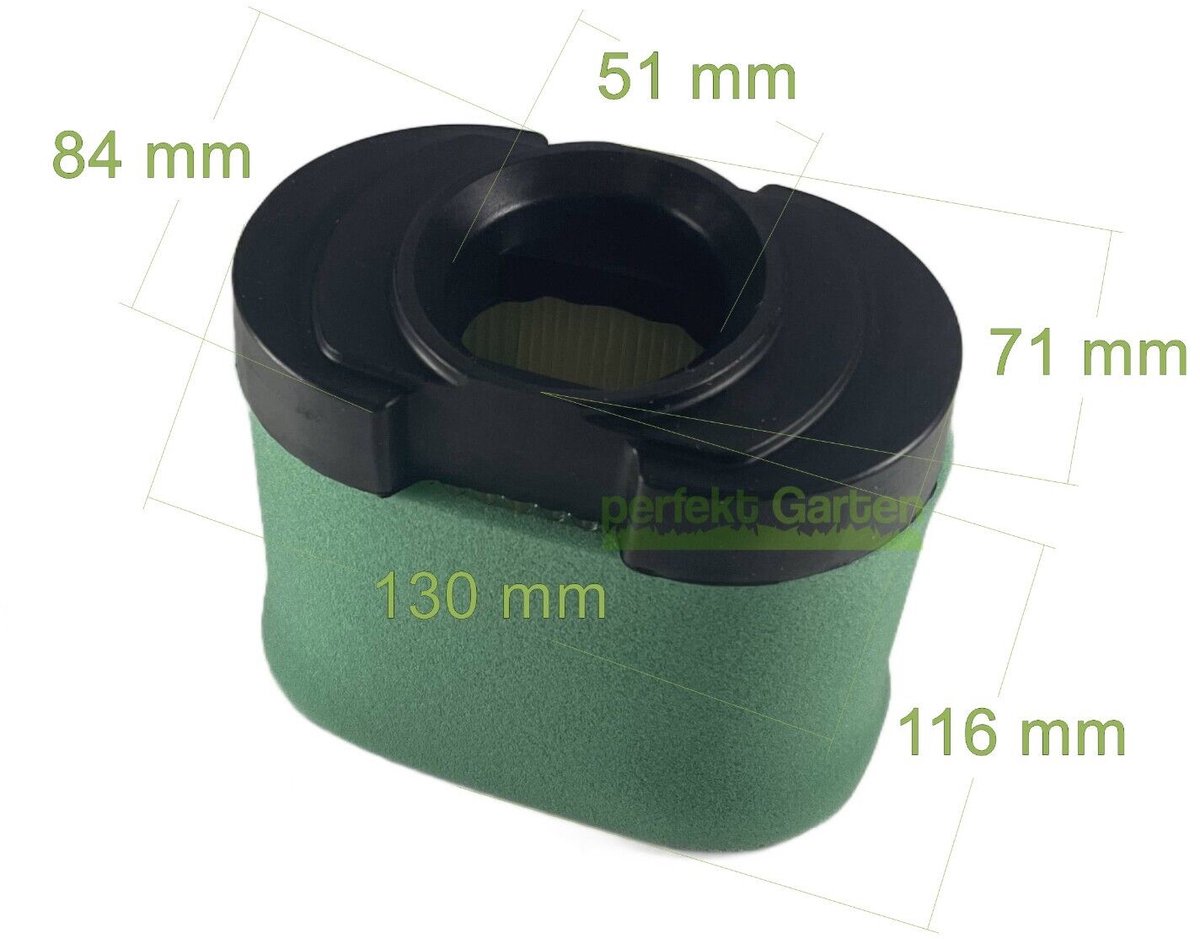 luchtfilter voor Briggs & Stratton B&S 2-cilinder OHV V-Twin-motor 16–27 HP