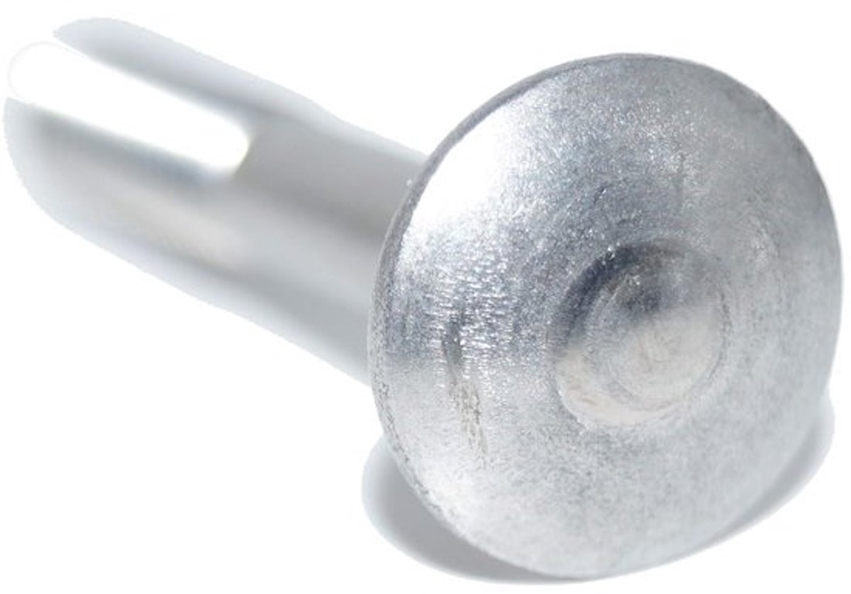 Slotschroeven M8 x 110 - Platte bouten - Voor bevestiging en montage - Roestvrij staal A2 - 6 stuks - Zilverkleurig