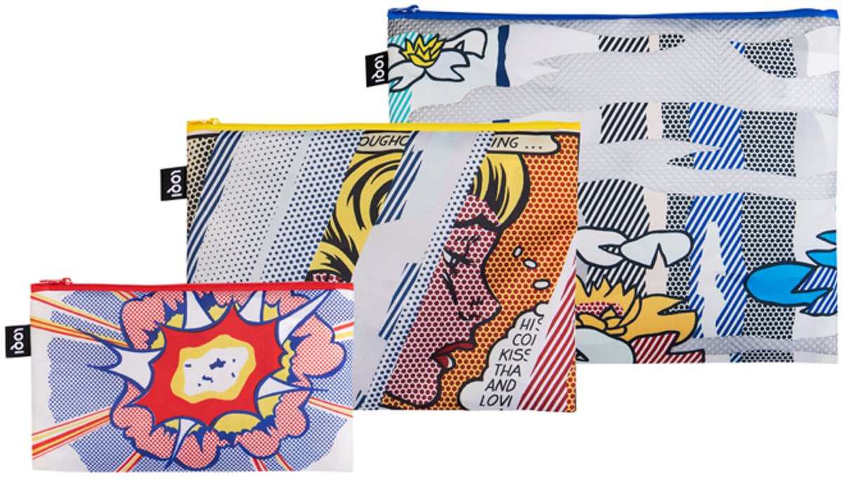 LOQI Zip Pockets - Lily Pond, Reflections on Girl, Explosion CiCLO