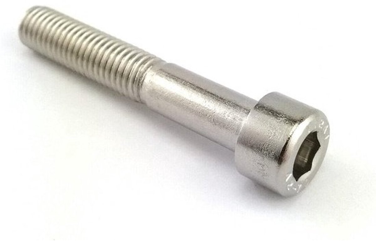Inbusschroeven met volledige draad - RVS DIN 912 (M5x50) - 20 stuks