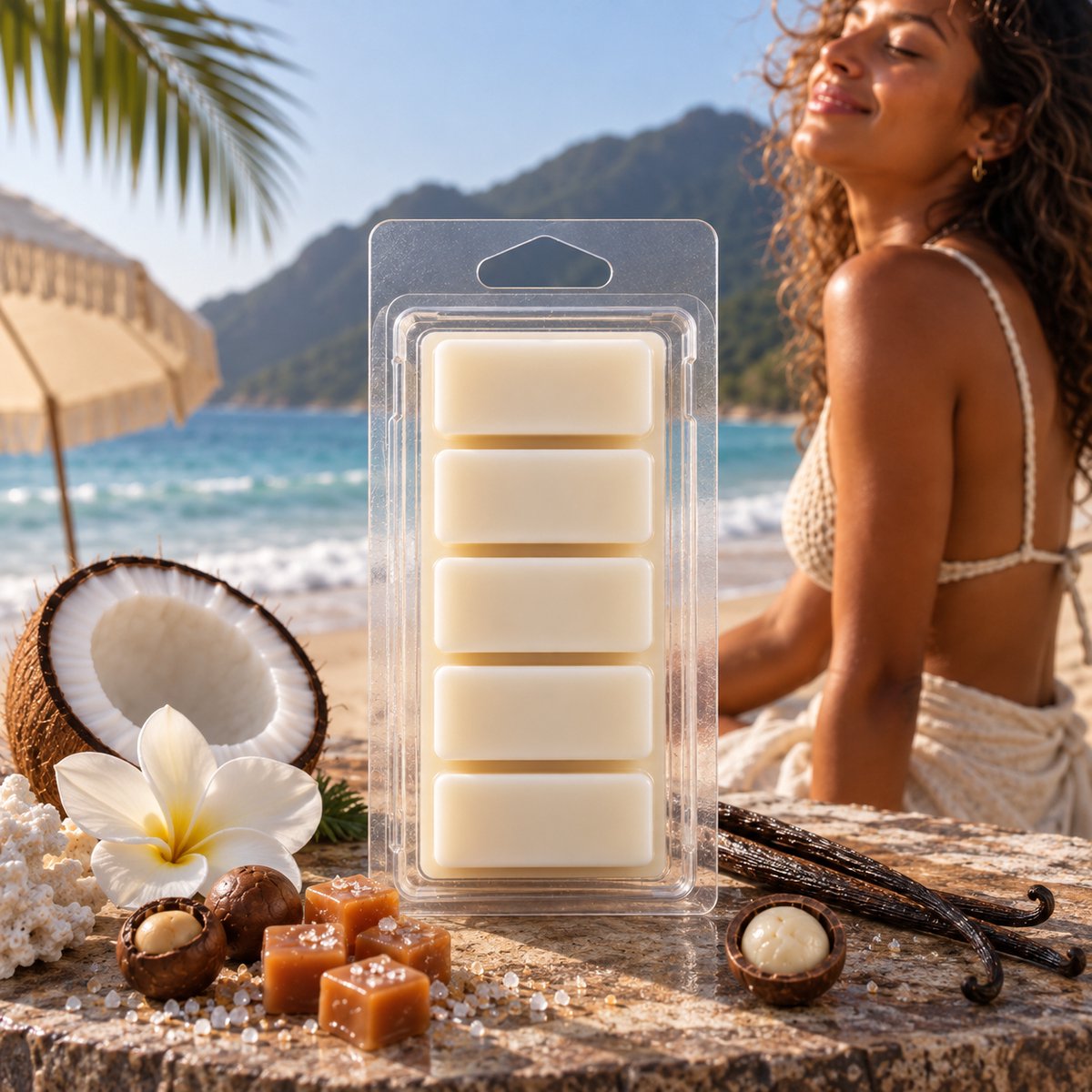 Anna's Geurenhuisje Waxmelts Janeiro Brazilian 71 - Snapbar - 55 gram - Geinspireerd op - 100% Sojawas - Handmade - Dierproefvrij - Vegan - Huisparfum - Voor in geurbrander - Waxbrander - Geur in huis - Geurkaars - Parfum Creme