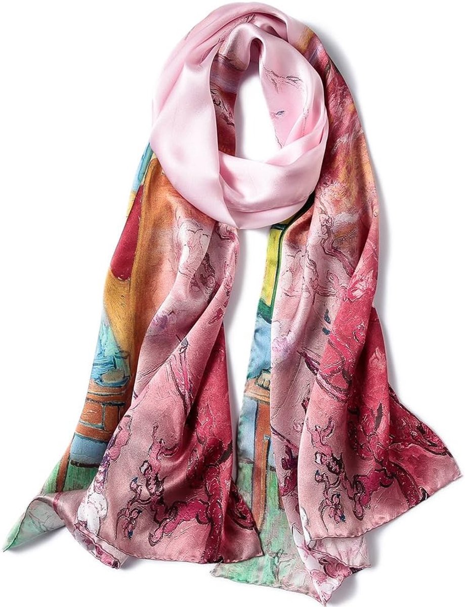 Sjaal voor vrouwen - 100% natuurlijke moerbeizijde - multifunctioneel - stijlvol accessoire - ShopVlot