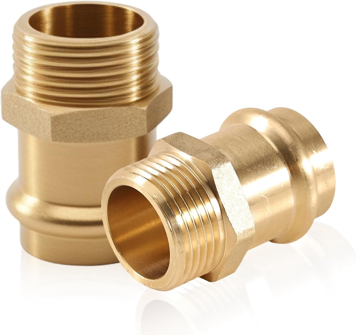 2pcs copper transition press fitting, press fitting with 1/2 inch male thread - ShopVlot