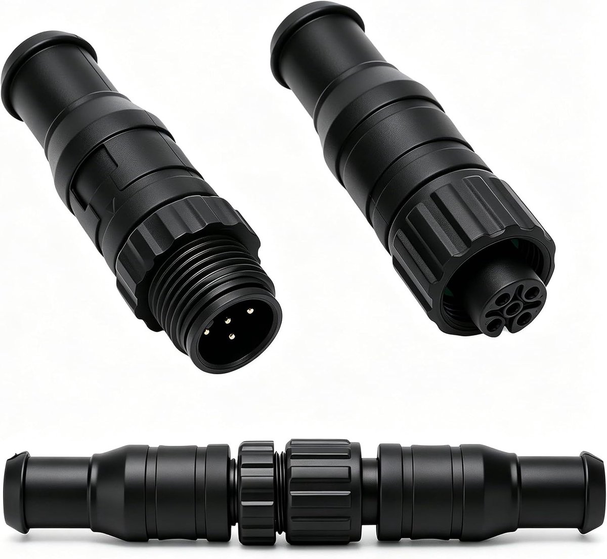 NMEA 2000 terminator set 2pcs - M12 5 pin male en female - IP67 waterdicht - voor betrouwbare datatransmissie - ShopVlot