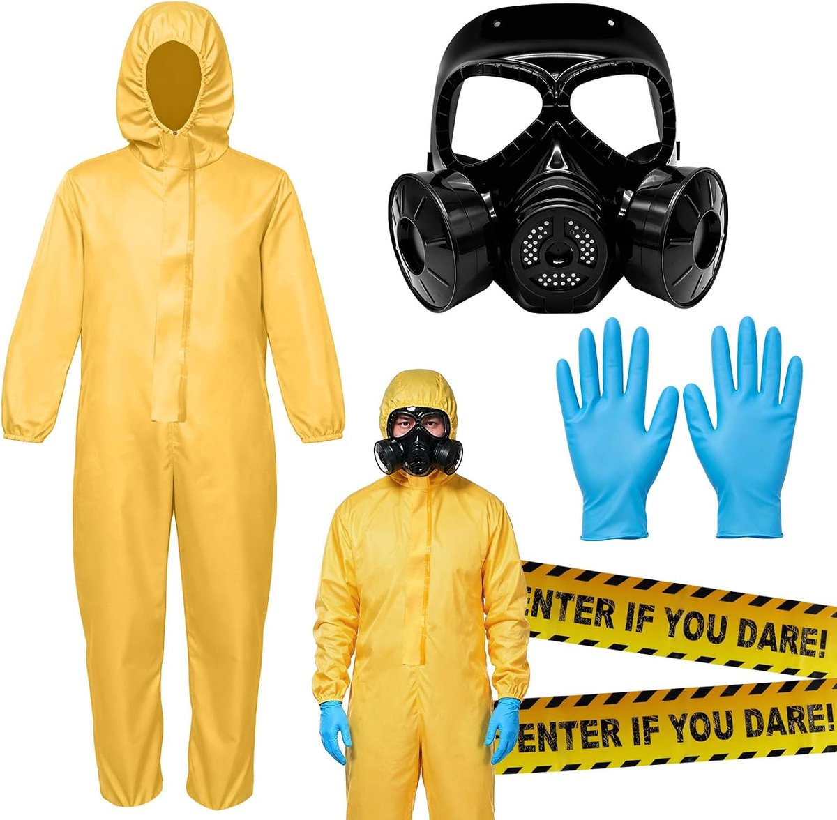 Halloween-Kostuum voor Heren-Jumpsuit,Beschermend Pak,Outfit Volwassenen