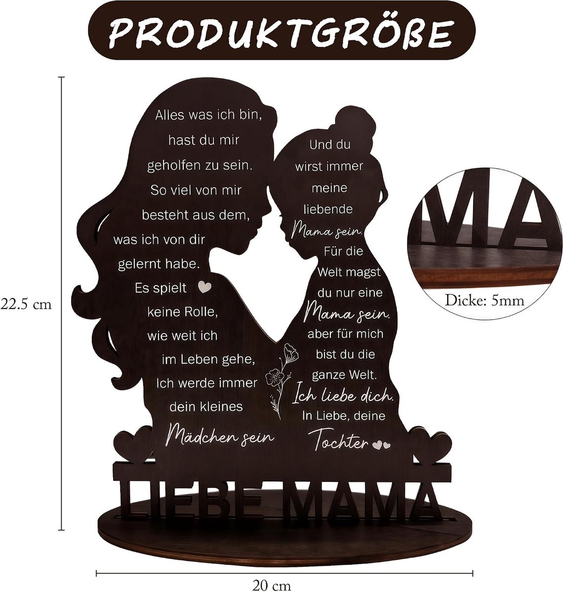 1 Set Moeder Dochter Cadeau – Gepersonaliseerde cadeaus voor Mama | Moederdag