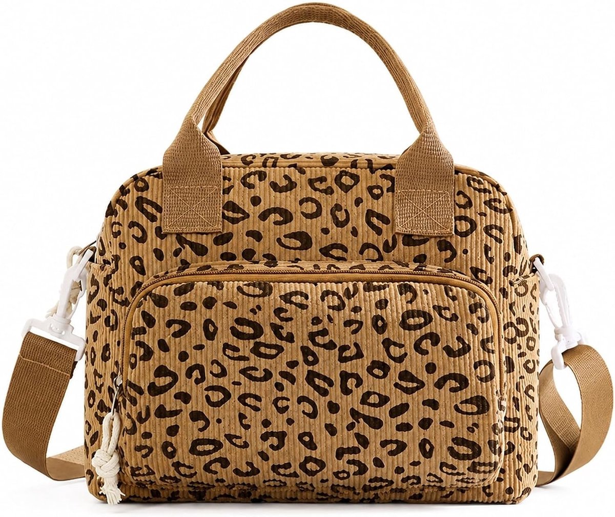 Koeltas, 12 liter, lunchtas voor dames, kleine koeltas voor onderweg, 5 vakken, lunchtas met afneembare schouderriem, kleine koeltas voor kantoor, werk, picknick