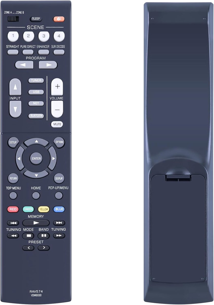 New RAV574 VDM8690 Remote Control for Yamaha AV Receiver RX-V4A RXV4A - ShopVlot