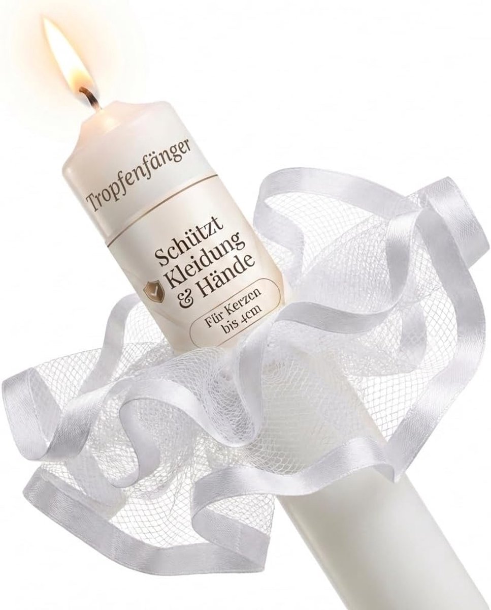 Communion candle, drip protection with border, drip protection, communion candle, drip protection, christening candle - ShopVlot