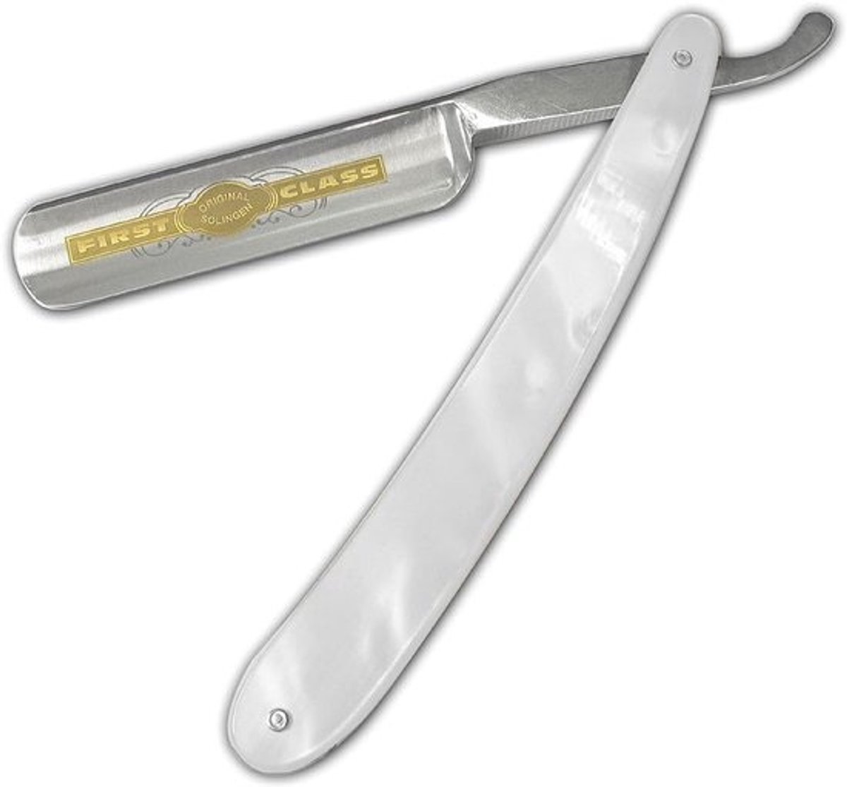 Scheermes 16cm met Parelmoer Handvat - Nat Scheerapparaat voor een Nauwkeurige Scheerbeurt