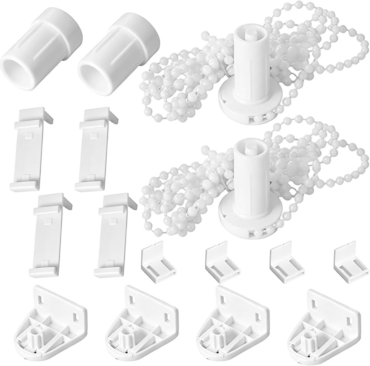 Set van 4 reserveonderdelen rolgordijn voor klembevestiging