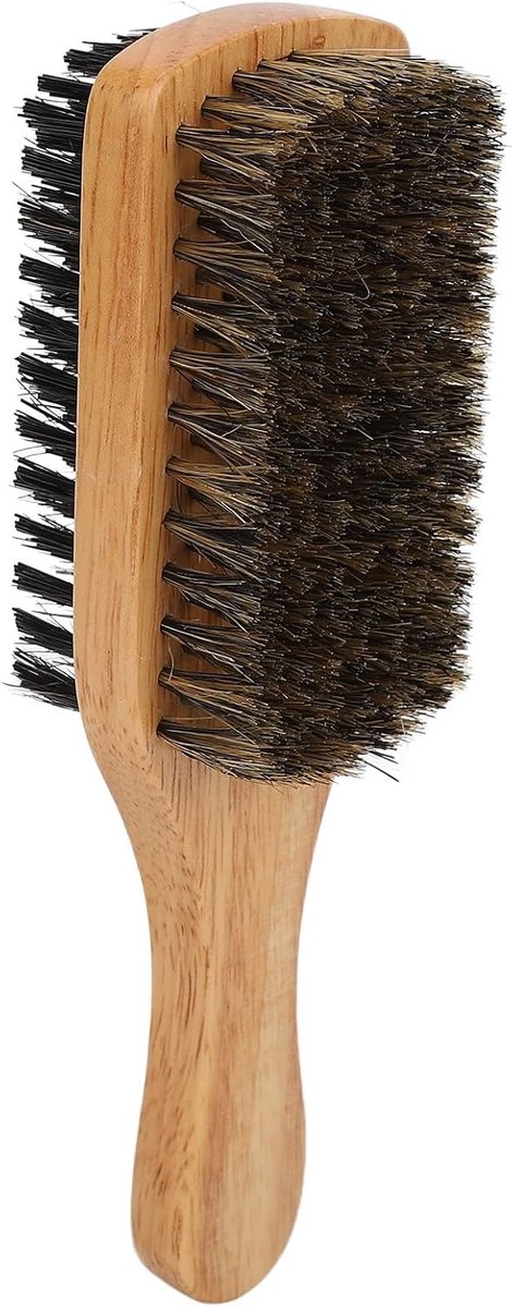Baardborstel, ergonomische wilde zwijn handvat, snorborstel, haarborstel voor mannen, scheerborstel, haarborstel, haarborstel