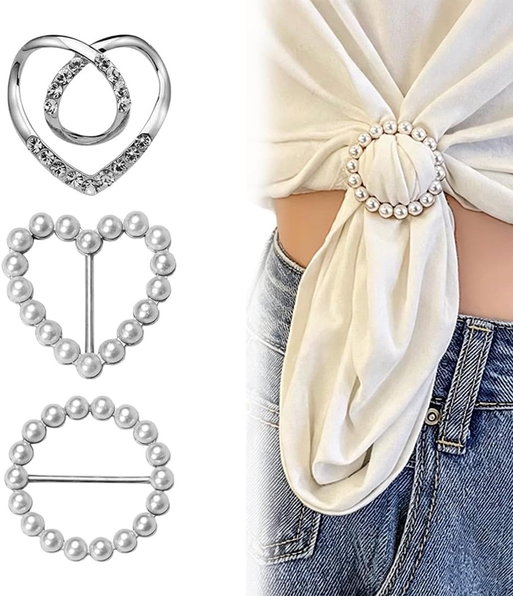 Broches voor kleding, hoekknopen voor vrouwen (zilver)