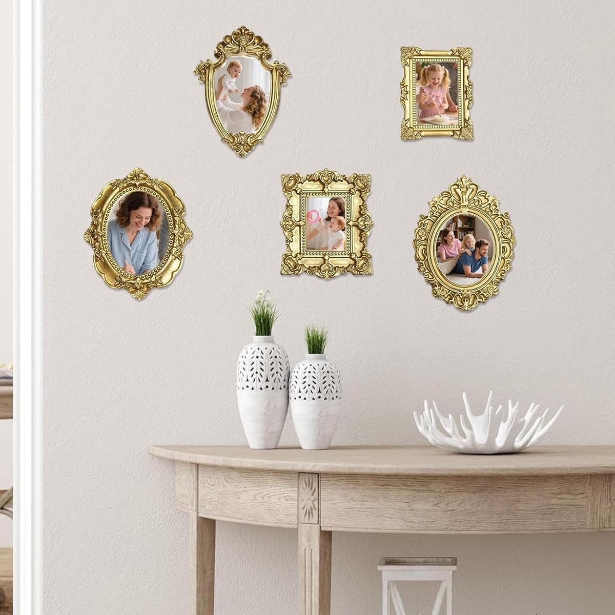 Vintage lijstjes 5-delige Antieke Hars Foto Minidecoratie | Mini lijstje voor DIY Sieraden Display, Fotografie, Party, Hotel, Thuis, Muur, Galerij, Museum — cadeau in Wonen & Interieur - foto 6
