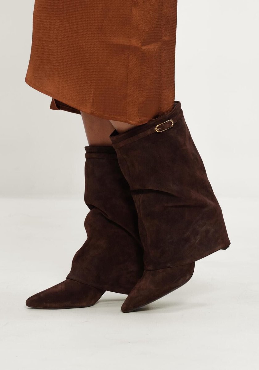 Unisa Lupin Laarzen - Suède - Dames - Bruin - Maat 38
