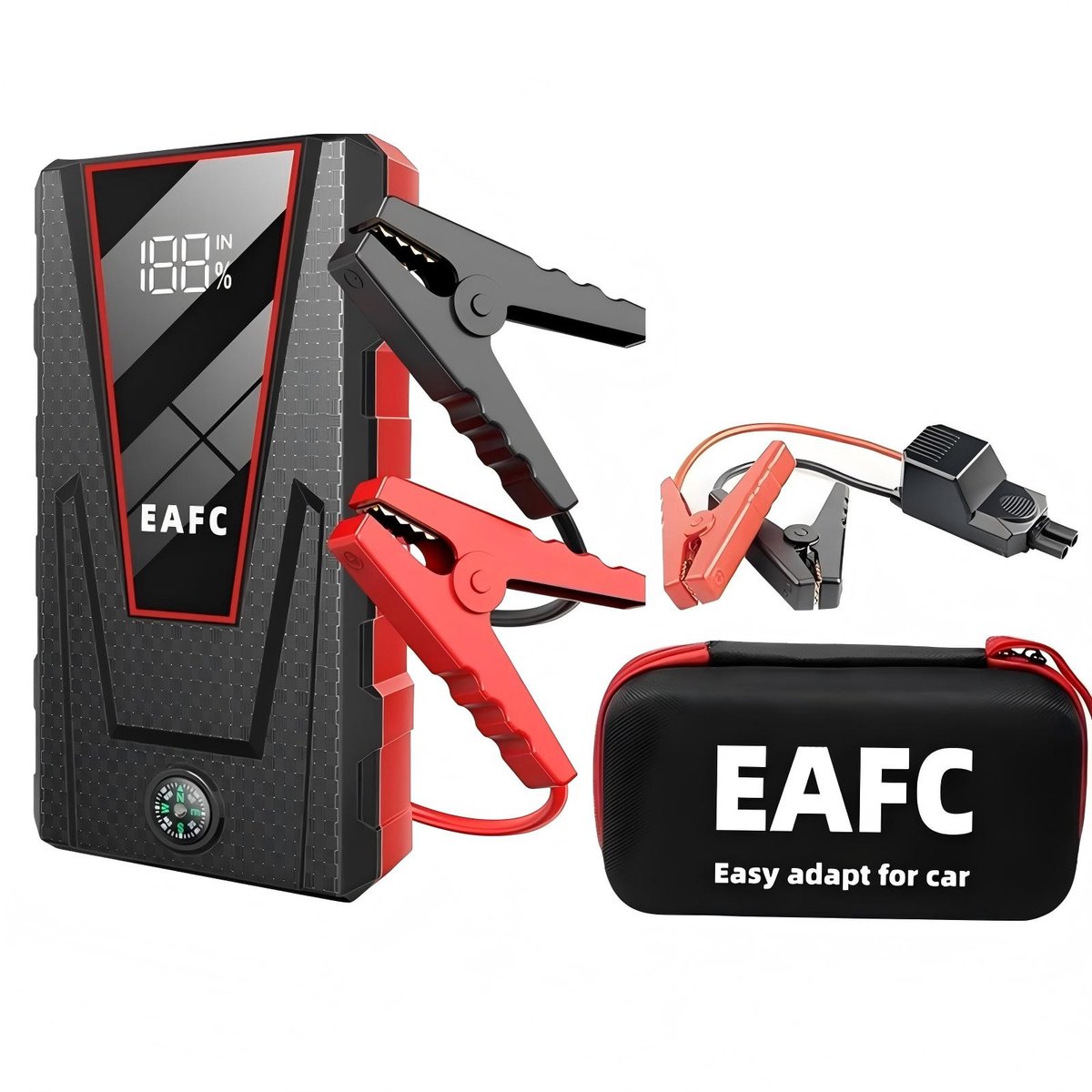 12V Jumpstarter 1200A - Voor Benzine & Diesel - EAFC - Powerbank