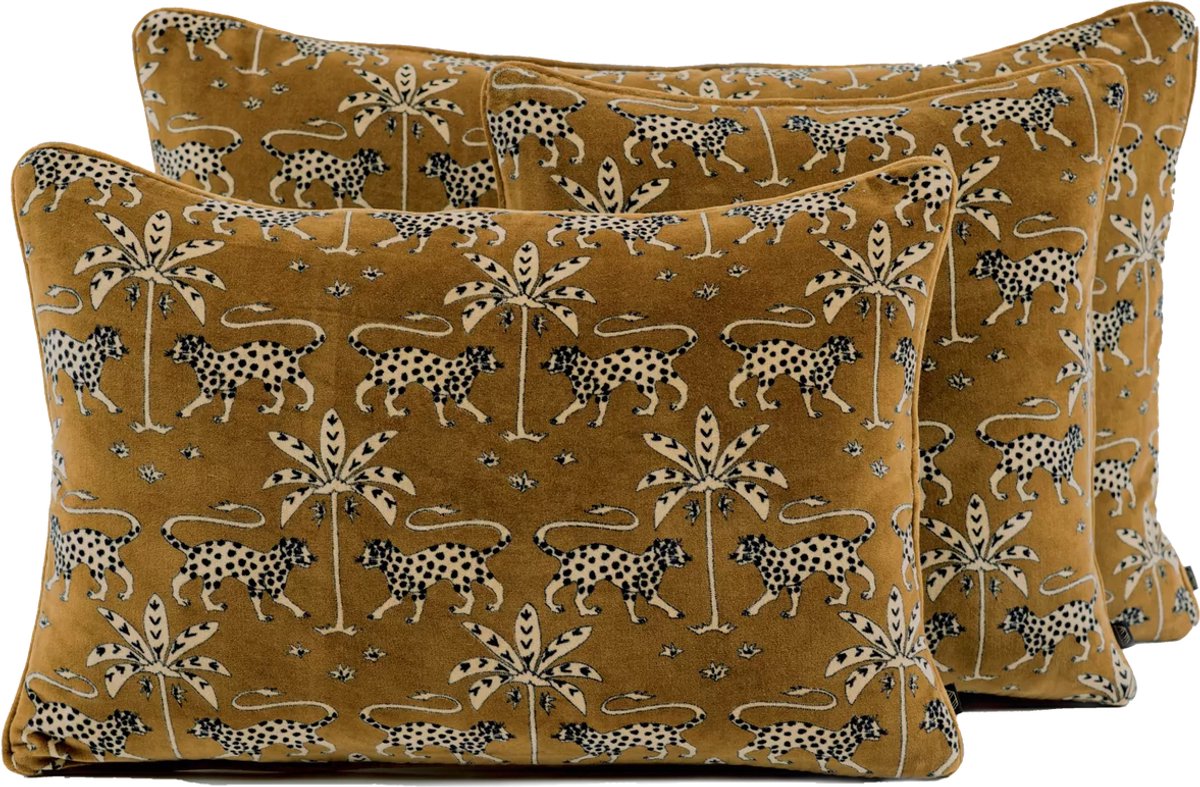 Beria Kussen fluweel - gold - 40x60 cm