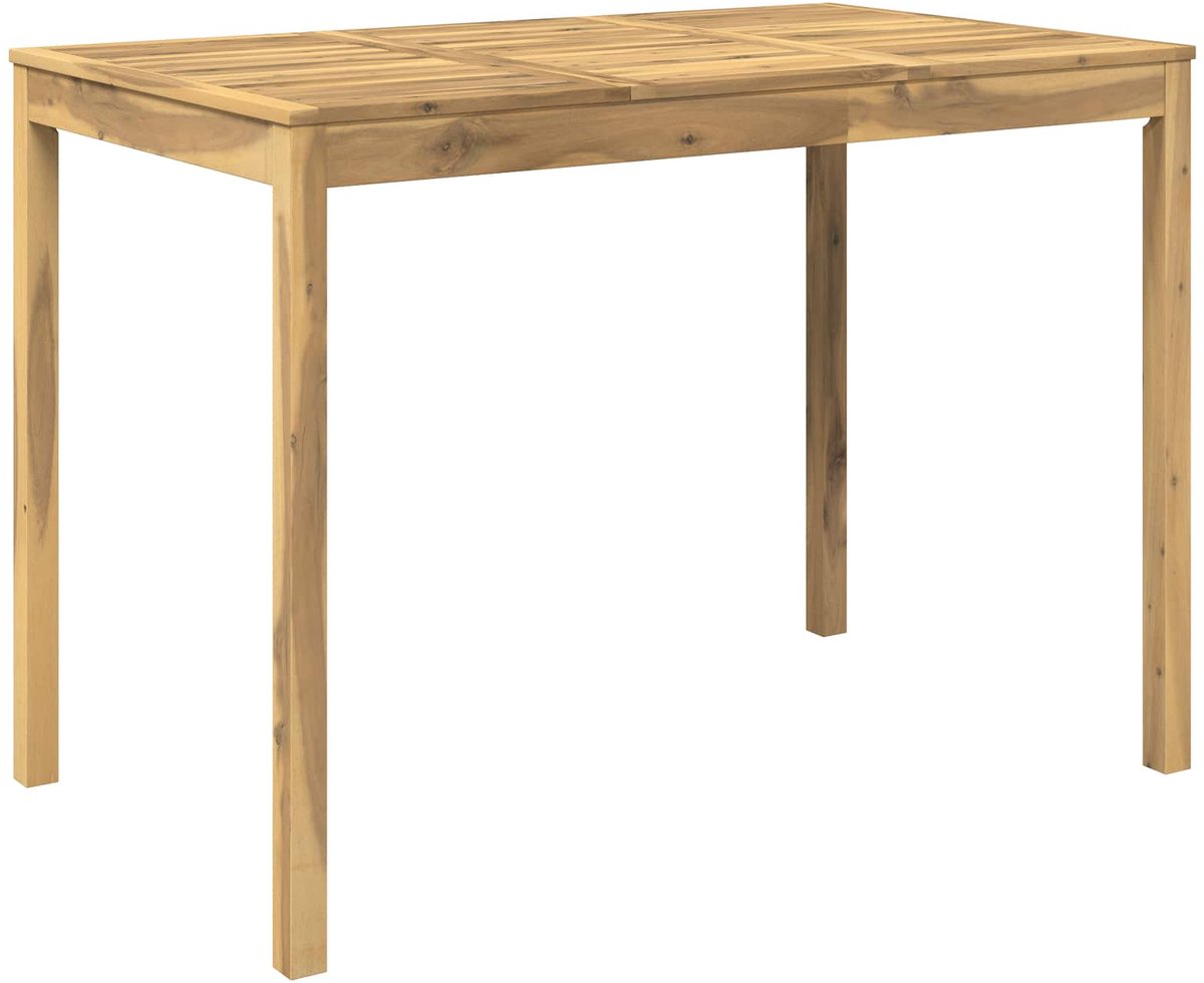 vidaXL Tuin - Bar - Tafel - LAREN - Witgewassen - 147 - x - 88,5 - x - 105 - cm