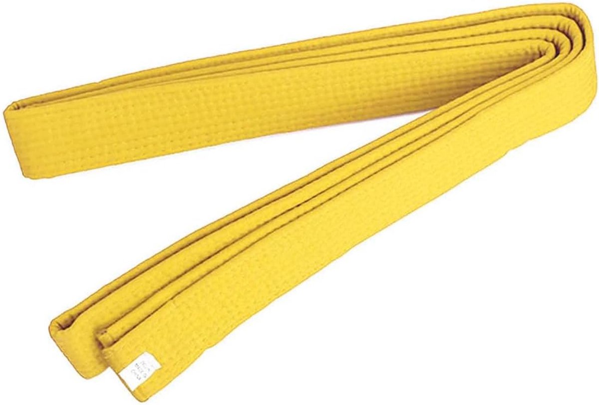1pc 220cm Yellow Taekwondo Belt Judo Karate Belt for Kids and Adults, Martial Arts Belt - ShopVlot