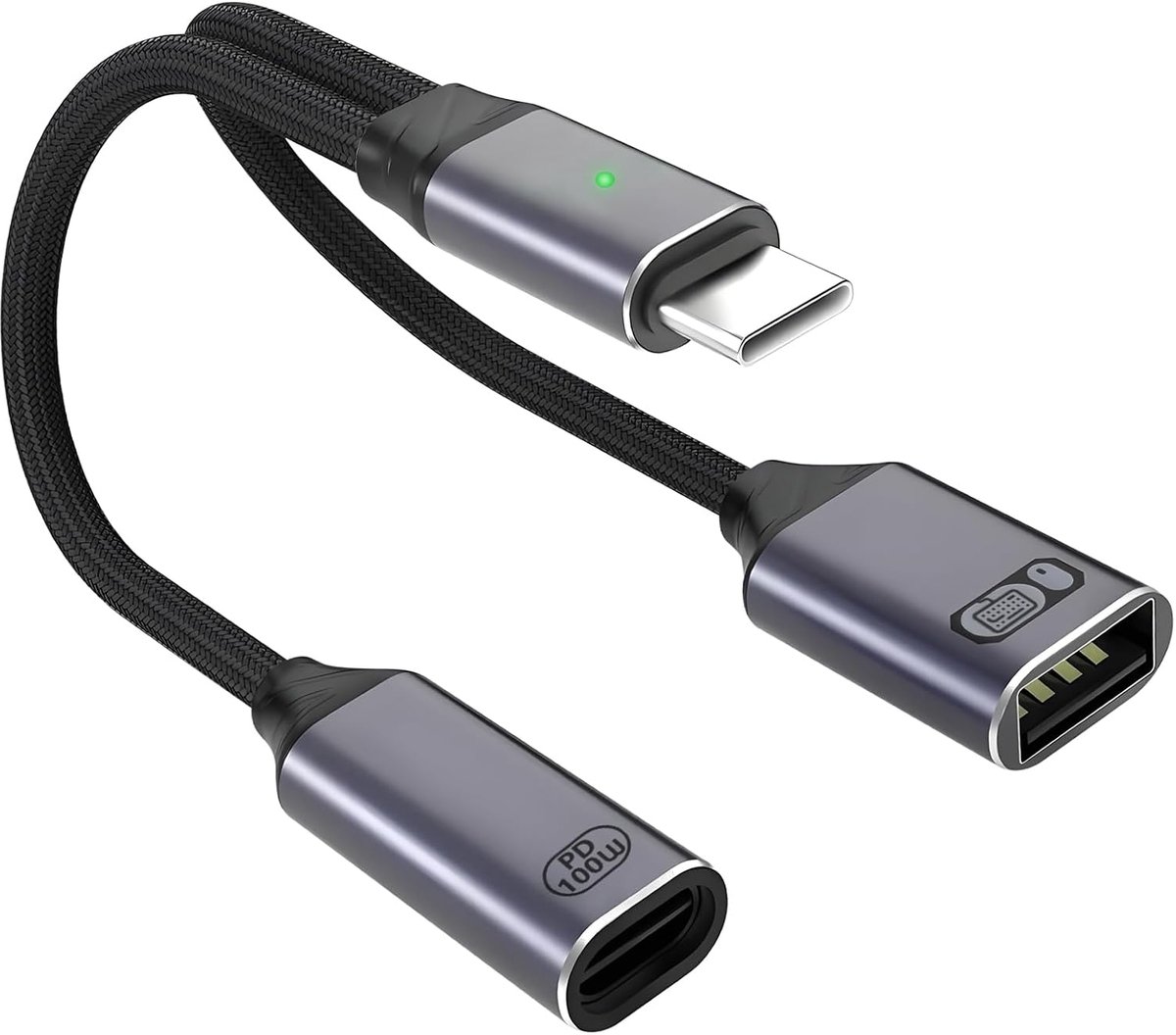 Adapter USB C OTG Splitter, USB C to Dual C Splitter Adapter - ShopVlot
