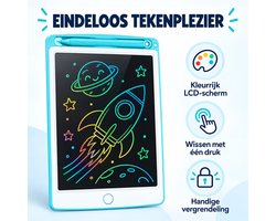 Tekentablet - LCD Tekentablet kinderen - Grafische tablet kinderen - 8.5 inch - Kindertablet Blauw