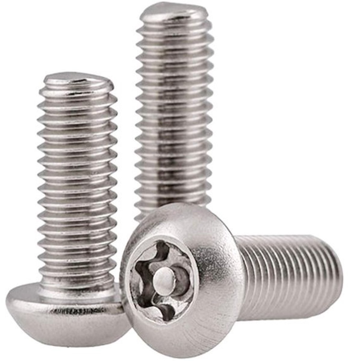 Machineschroef ronde kop - roestvrijstalen bouten - montage en reparatie - volledige schroefdraad - M8x50mm 3 stuks - zilverkleurig