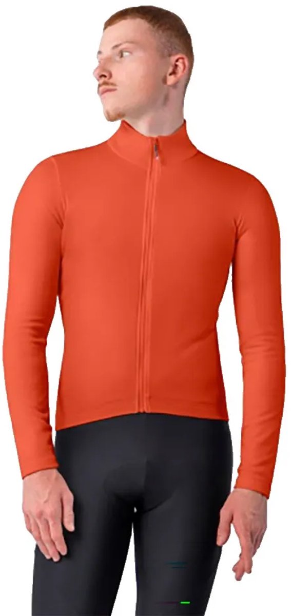 Castelli Competizione Thermal Trui Met Lange Mouwen Oranje M Man