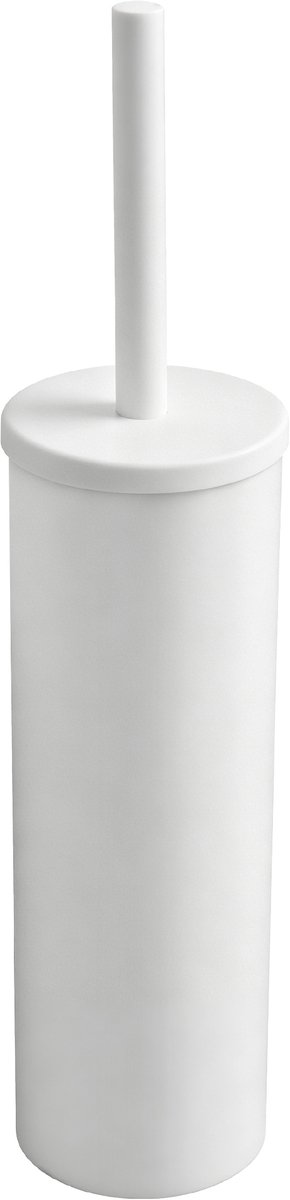 VDN Stainless Toiletborstel met houder - Toiletborstelhouder - Wit - Wc borstel met houder - RVS - Vrijstaand