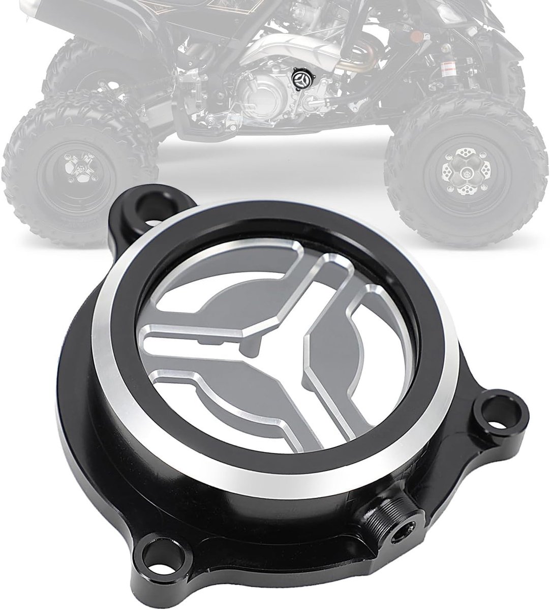 Oil Filter Cover for Raptor 700 2006-2025 and 700R 2009-2025 ATV Black - ShopVlot