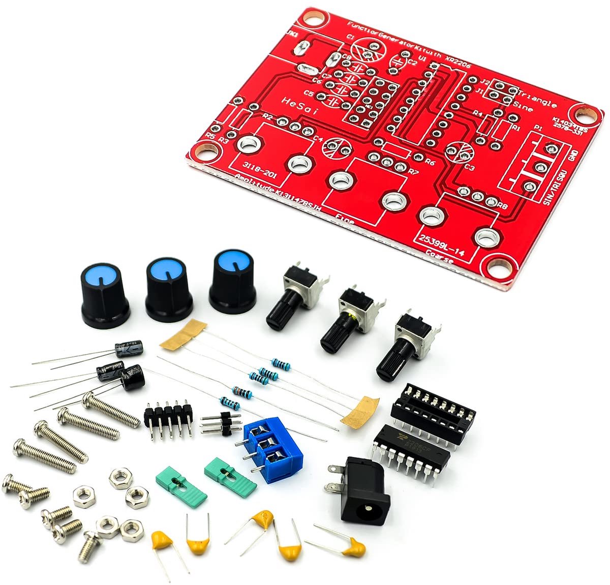DIY functie signaalgenerator kit - sinus, driehoek & vierkant - frequentie 1Hz-1MHz - ideaal voor elektronica projecten - ShopVlot