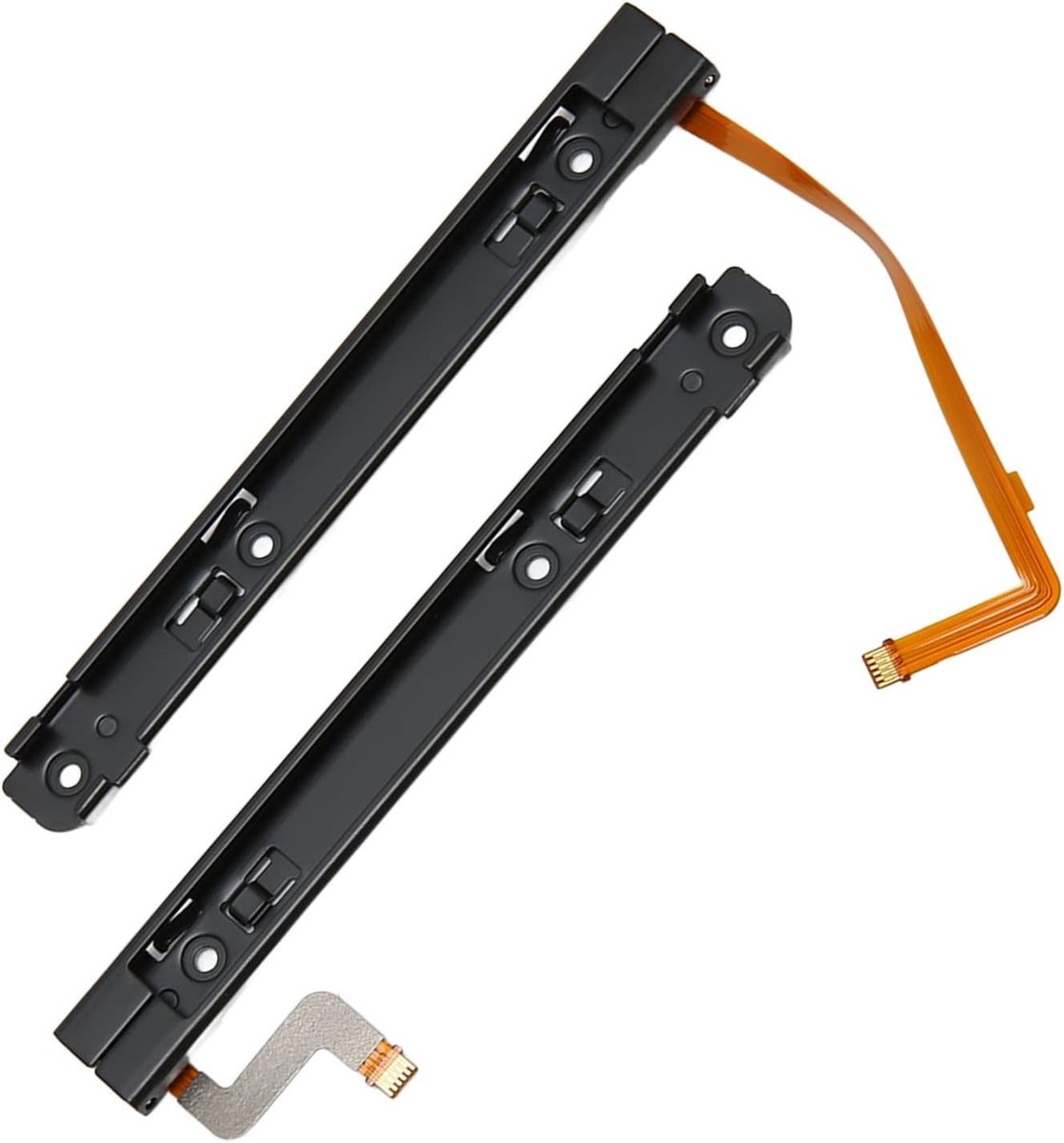 Professionele vervangingsset voor schuifrails links en rechts met sensor flexkabel voor OLED-host (1 paar) - Duurzaam, eenvoudig te installeren en perfect voor gaming accessoires