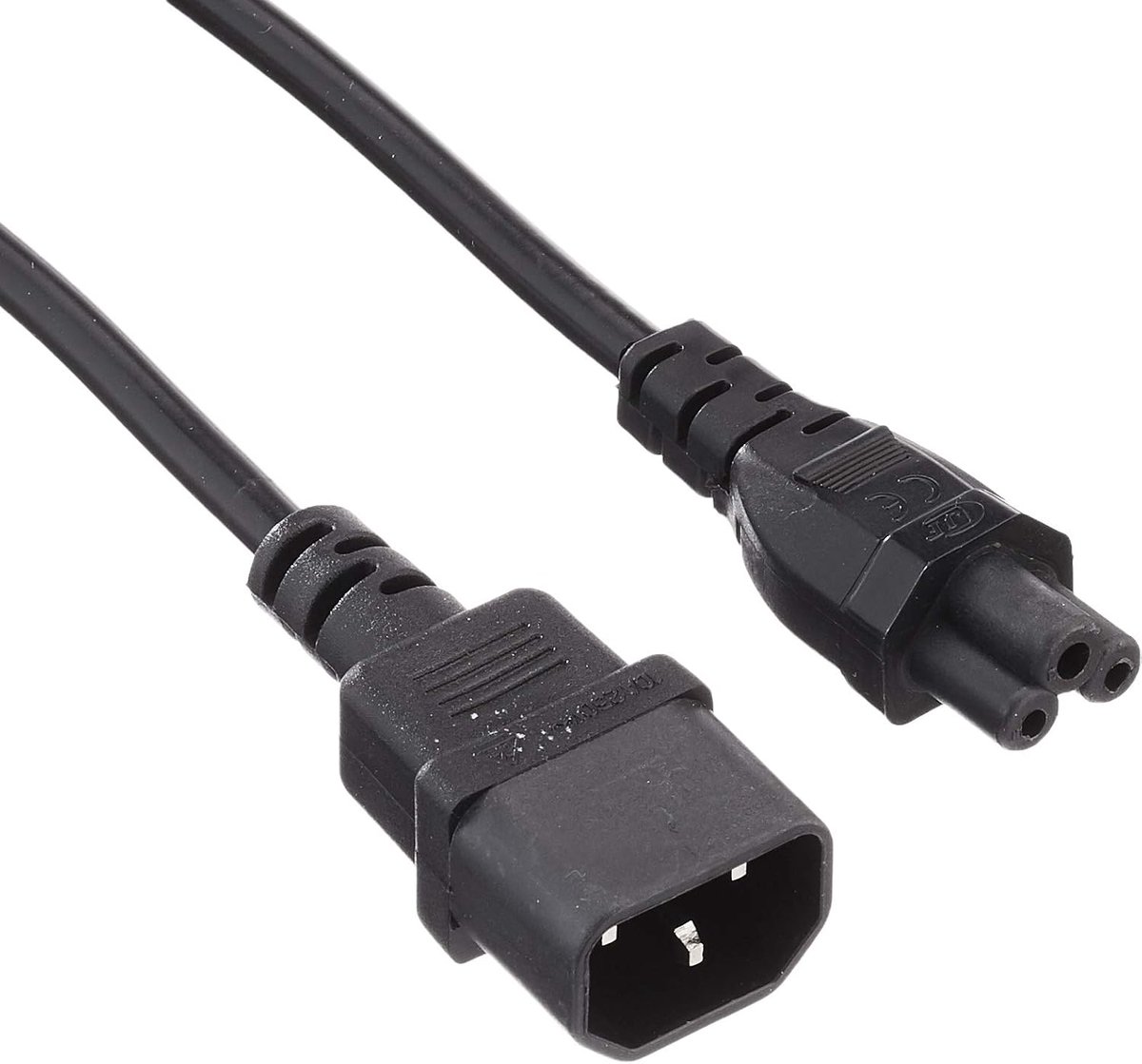 Netsnoer C14 stekker C15 vrouwelijk, lengte 1,80 m