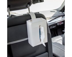 Car Tissue Dispenser | PU Leather Tissue Box Cover - Napkin Box, Auto Tissue Case for Back Seat and Armrest-16*11.5*7.5cm