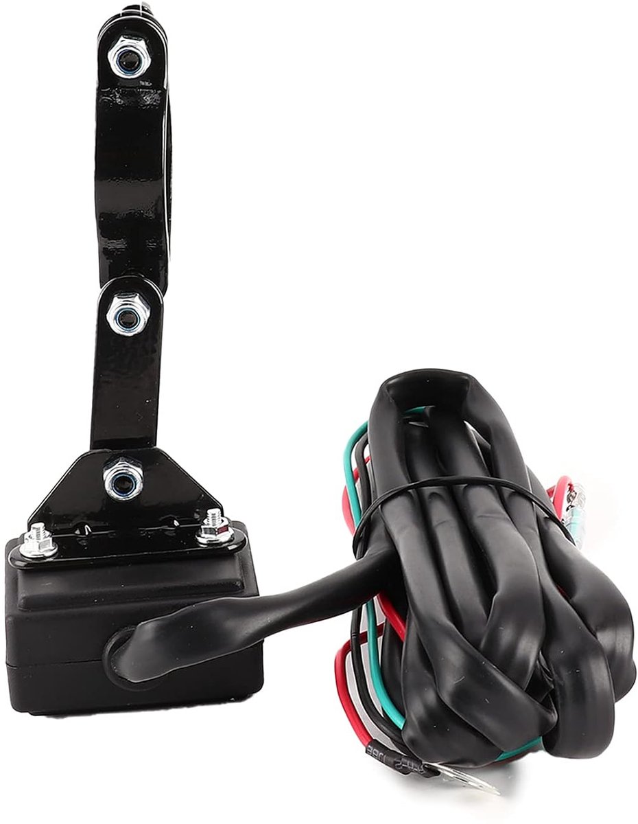 4x4 Voertuigen Lier Rocker Duimschakelaar, Poedercoat, voor 12V ATV UTV SUV, Eenvoudige Installatie, 8,2 Ft Kabel, Sterk Verweringsstaal met Bedrading, Schakelaars,