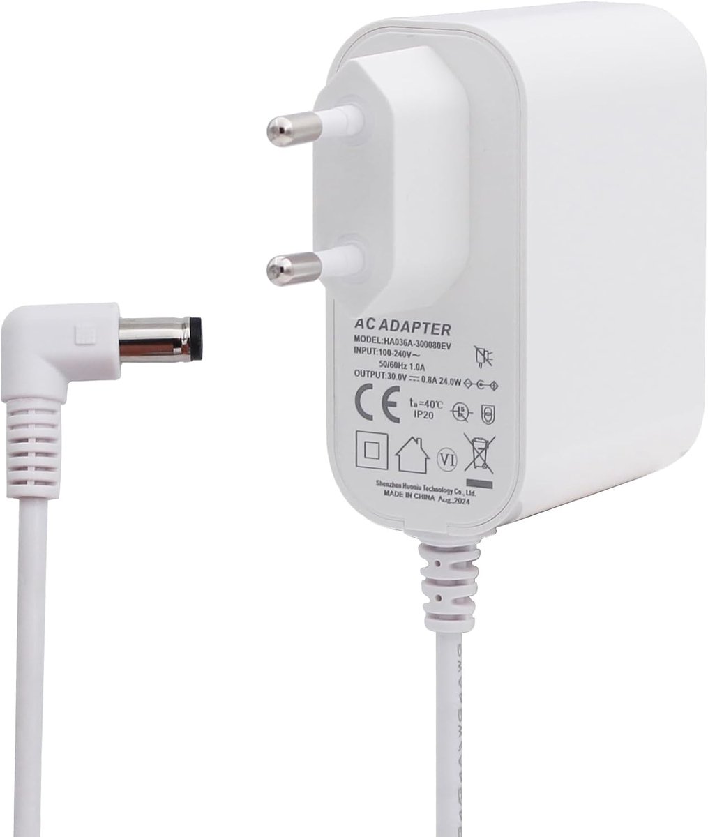 30,0 V Vervangende Oplader, Compatibel met Dreame V8, V9, V10, V11, V12, T10, T20, R10 draadloze Stofzuigeraccessoires