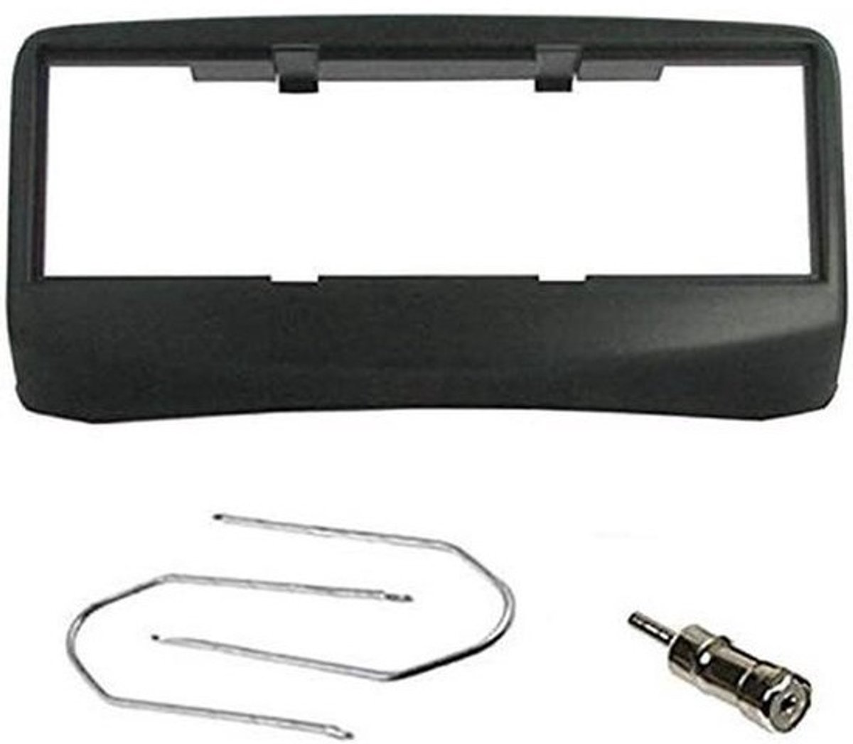 Radiopaneelframe - Autoradio-adapter - Auto-audio - Compleet met sleutels - 1 DIN - Zwart