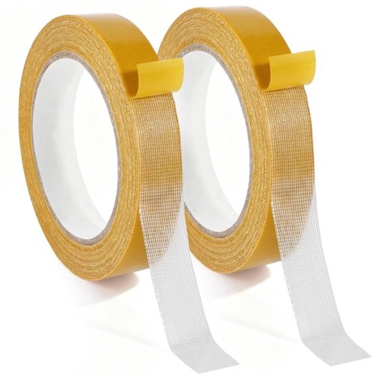 Dubbelzijdig plakband - transparant - 20 mm x 20 m - Sterk montageplakband - voor tapijten, vloeren en posters