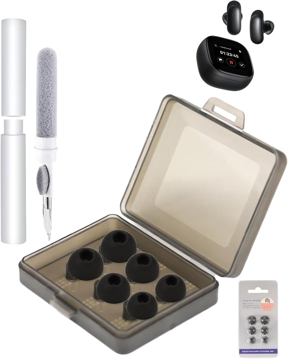 3 paar siliconen oordopjes voor Soundcore Liberty 5 Pro Max, daunke vervangende oordopjes, 3 verschillende maten - ShopVlot