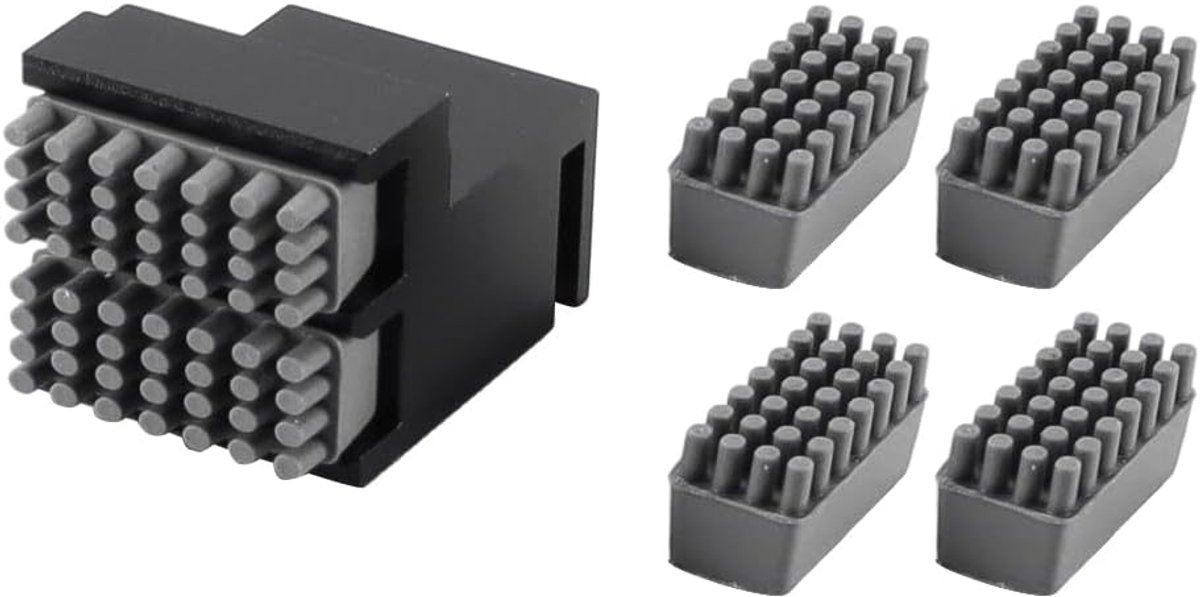 Nozzle reinigingsset - 4-delige silicone borstels - Aluminium borstel - Houd je 3D-printer nozzle schoon - ShopVlot