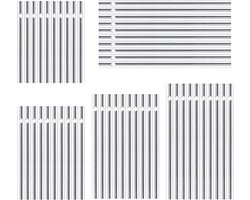 Silver Wind Chime - 30 Pieces Empty Aluminum Tubes for DIY Crafts - Spare Parts for Farm, Garden, Patio and Home Decor - ShopVlot