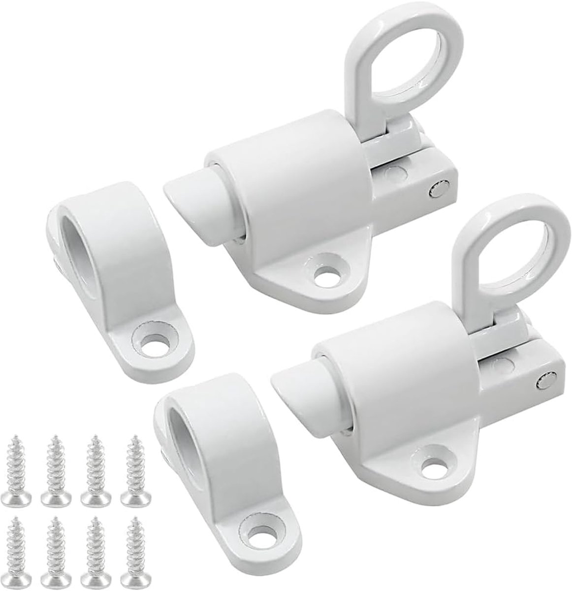 Set van 2 deursloten met veer, zelfsluitend, veervergrendeling, veervergrendeling - ShopVlot