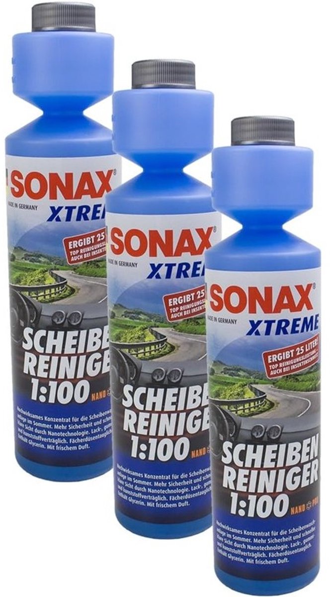Xtreme ruitenreinigerconcentraat 250ml - Effectieve reiniging voor glasoppervlakken
