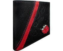 Anime Schurk Outlaw Ninja Clan Wolk Embleem Portemonnee/Beurs Bi-Fold ID & Kaarthouder, Zwart