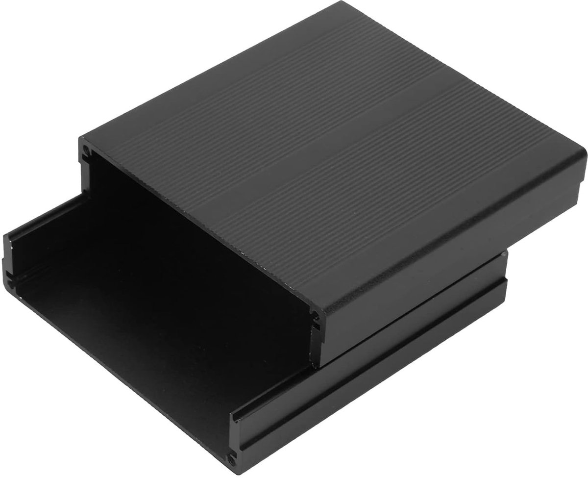 Aluminium instrumentendoosbehuizing 40 x 97 x 100 mm voor printplaat Elektronische projectbehuizing, warmteafvoer