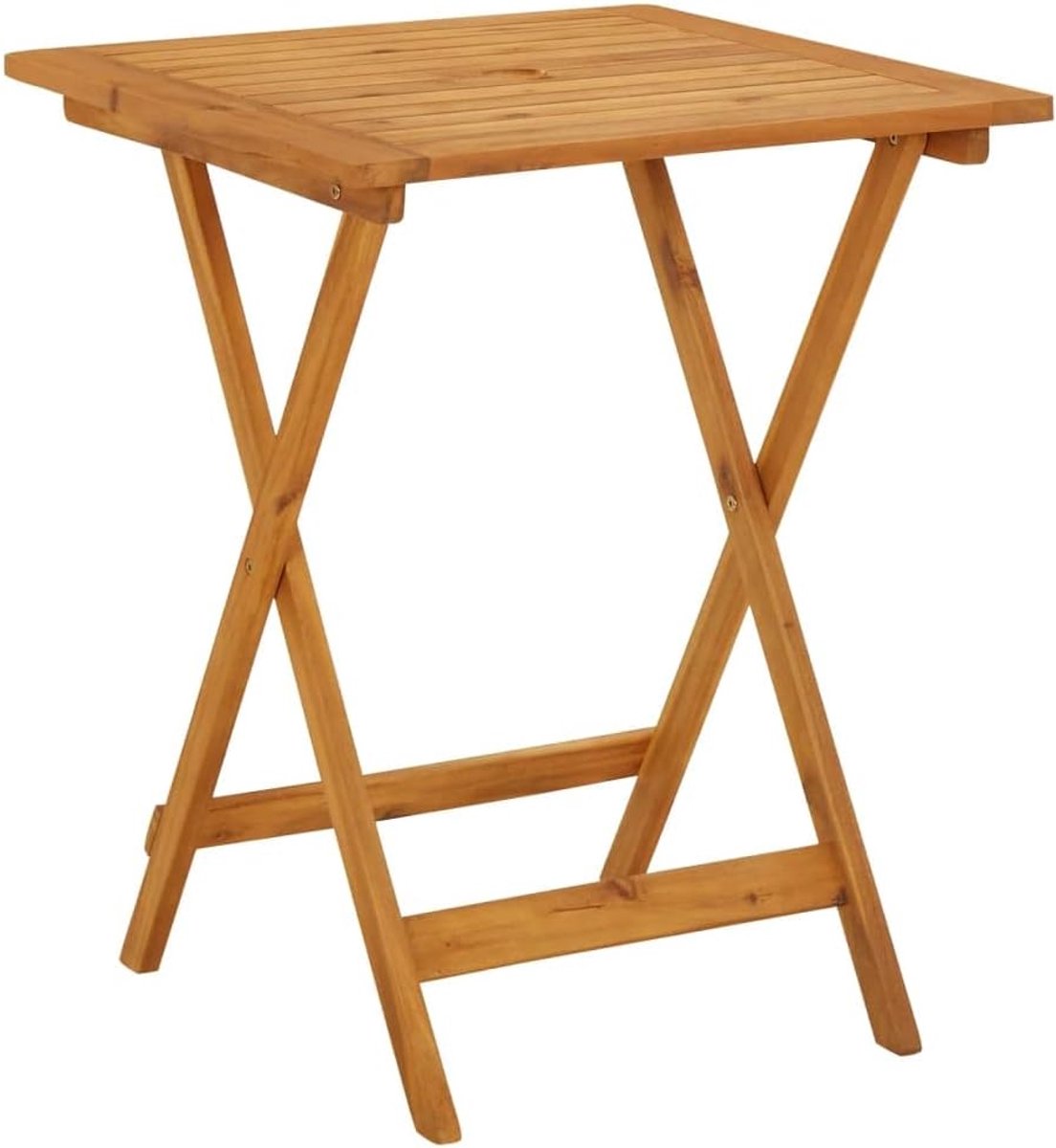 Tuintafel, 60 x 60 x 75 cm, massief hout, acacia, balkon, eettafel, patiotafel, tuintafel, loungetafel, outdoortafel voor tuinen, terrassen, balkons